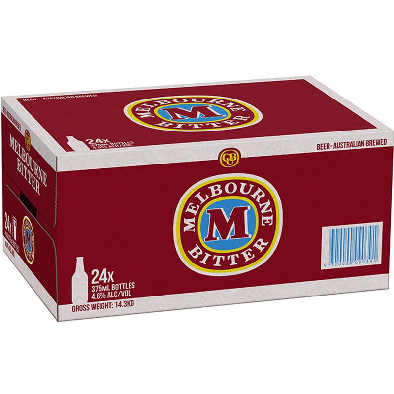 MELBOURNE BITTER STUBBIES 375ML Pack Size:24 Pack Size:24