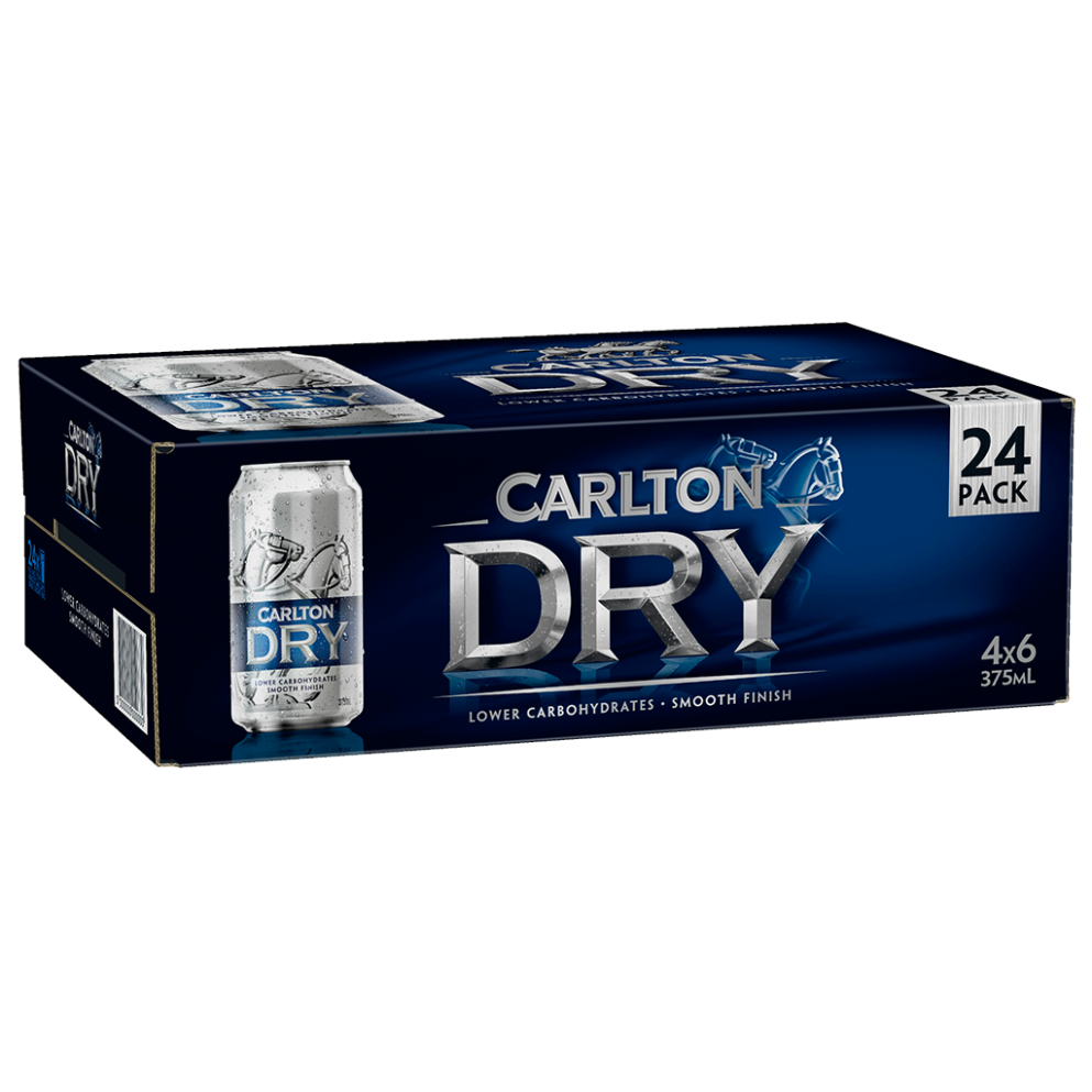 CARLTON DRY CAN 375ML  Pack Size:24 Pack Size:24