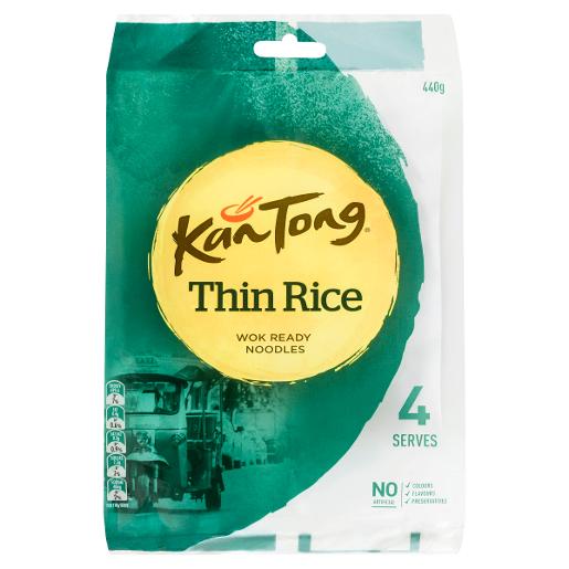 KANTONG THIN RICE WOK READY NOODLES 4 SERVE 440GM Pack Size: 8