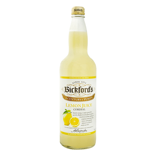 BICKFORDS LEMON CORDIAL 750ML Pack Size: 12