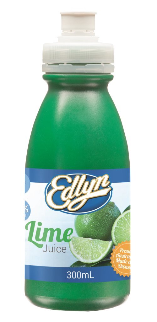EDLYN 100% LIME JUICE 300ML Pack Size: 12