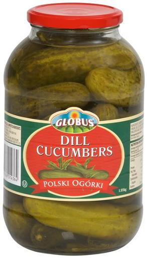 GLOBUS POLISH DILL CUCUMBER 1.95KG Pack Size: 4