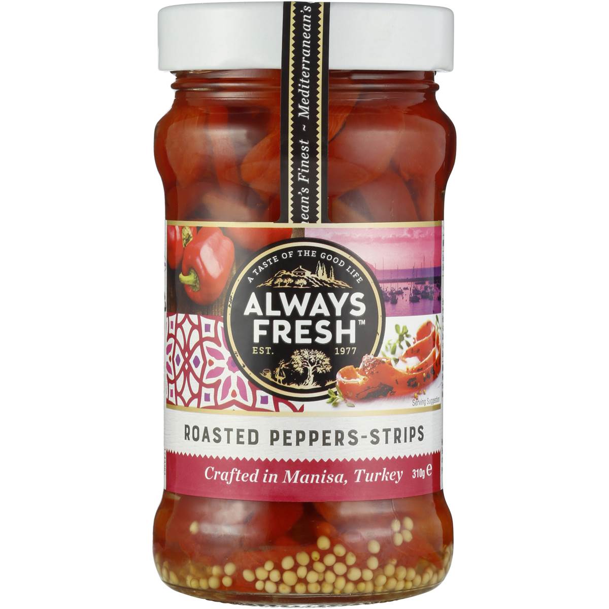 ALWAYS FRESH ROASTED PEPPER STRIPS 310GM