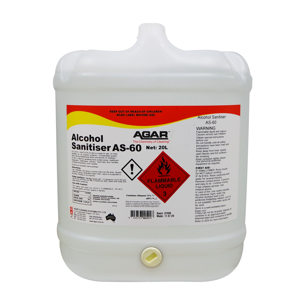 ALCOHOL SANITISER AS-60 – 20L