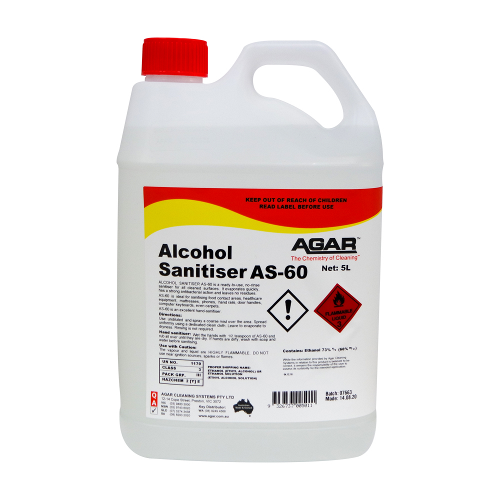 ALCOHOL SANITISER AS-60 – 5L