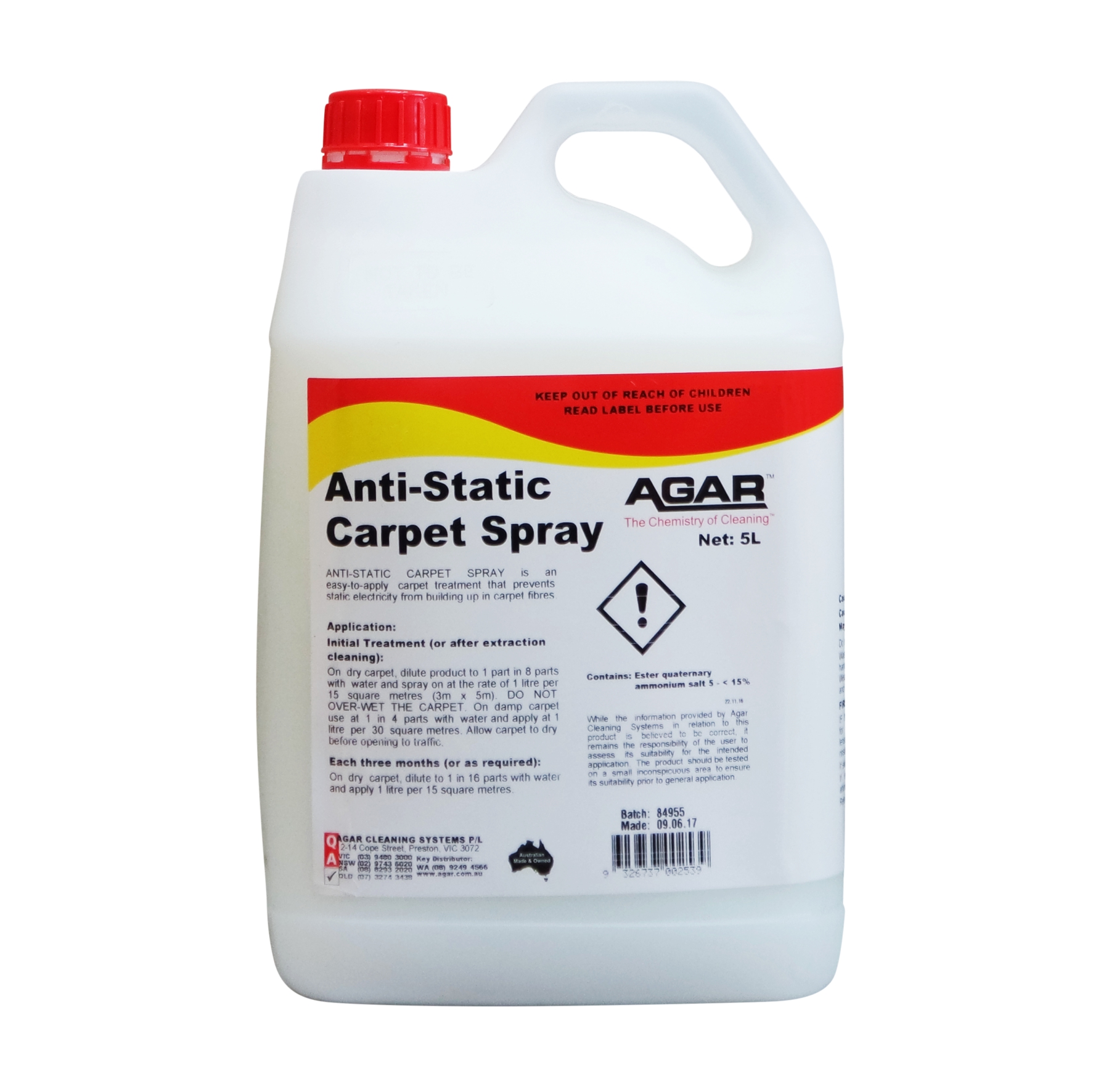 ANTI-STATIC CARPET SPRAY – 5L