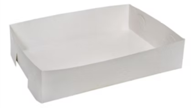 CAKE TRAY #19 WHITE 135*135*45MM-250 PER CARTON