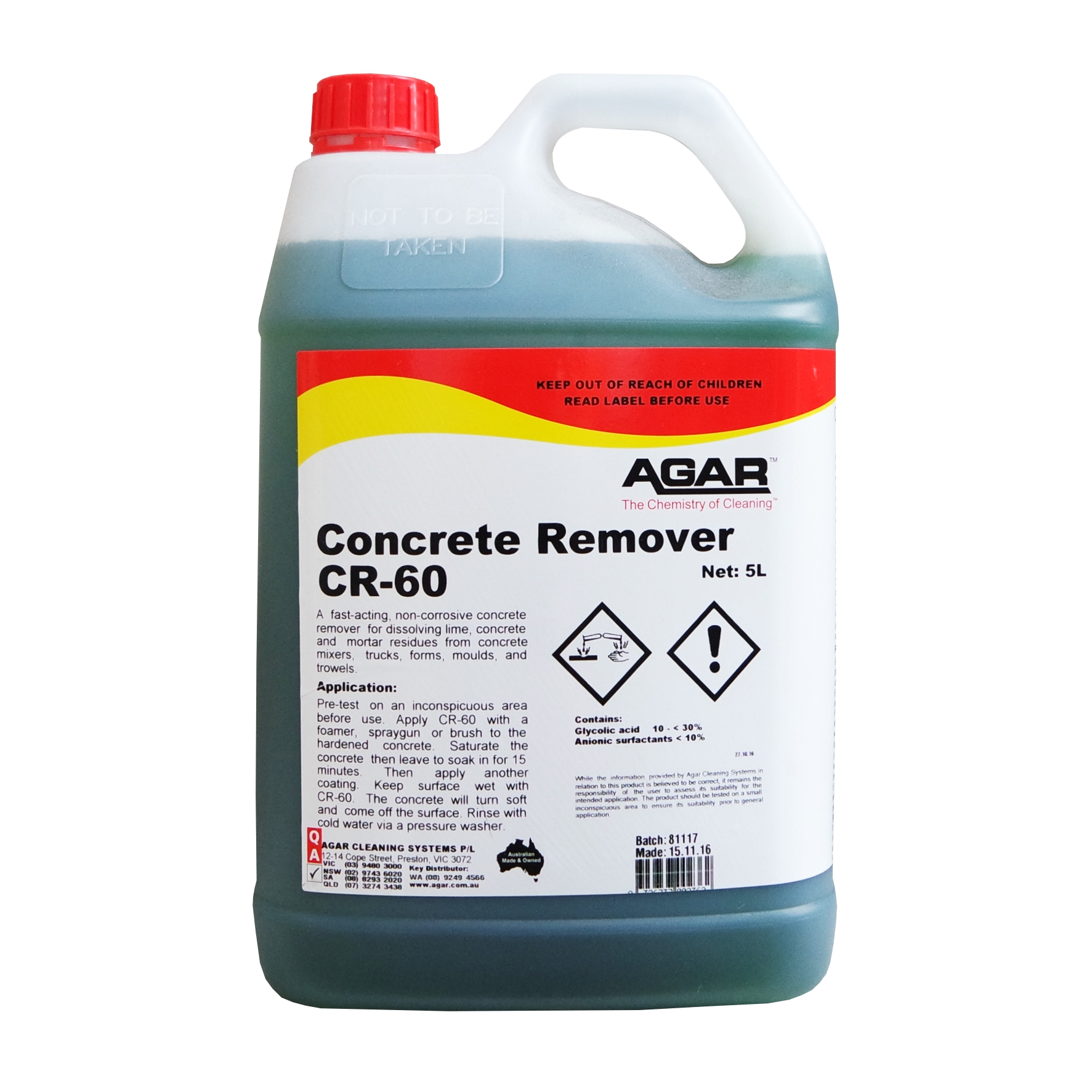 CR-60 CONCRETE CLEANER – 5L