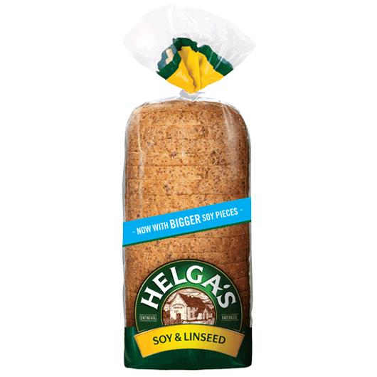 BREAD HELGA LINSEED SOY  700GM