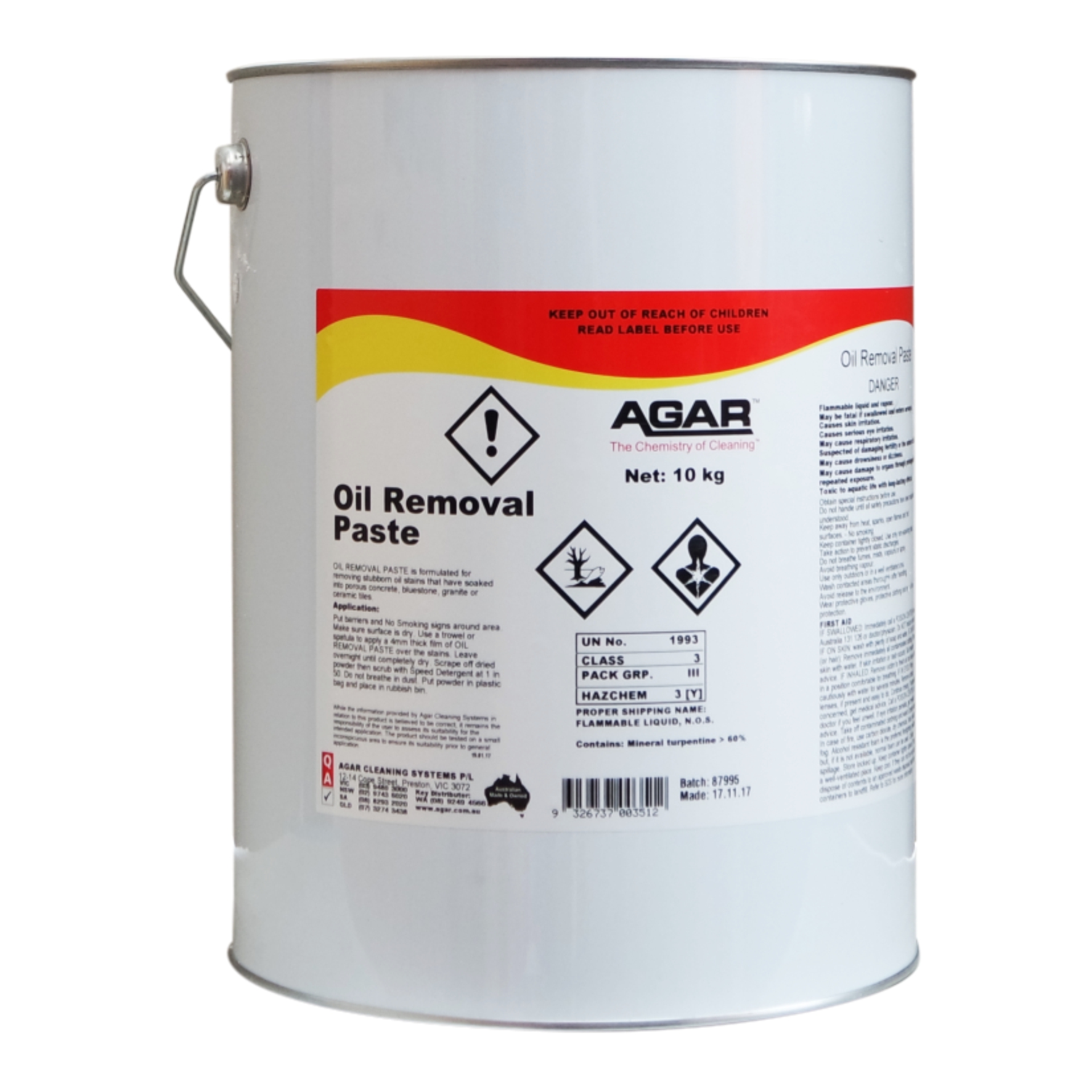 OIL STAIN REMOVER – 10KG