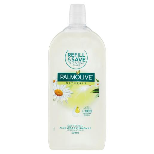 PALMOLIVE NATURALS ALOE VERA LIQUID HAND WASH REFILL 500ML Pack Size: 6