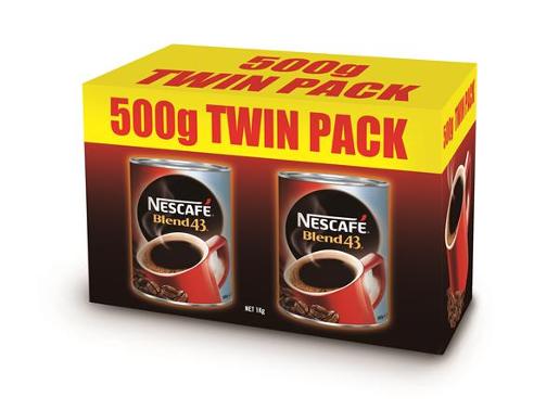 NESCAFE BLEND 43 COFFEE 2 x 500Gm