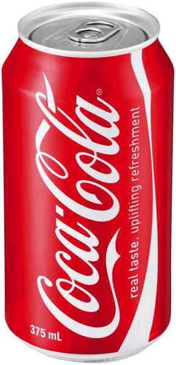 COCA COLA SOFT DRINK 375ML Pack Size: 24p