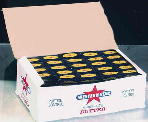 WESTERN STAR ORIGINAL BUTTER PORTIONS 200X7GM Pack Size: 6