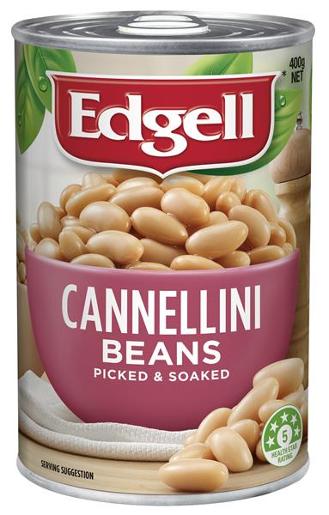 EDGELL CANNELLINI BEANS 400GM Pack Size: 12
