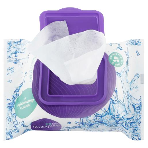 SWISSPERS FACIAL WIPES SCENTED 25S Pack Size: 6