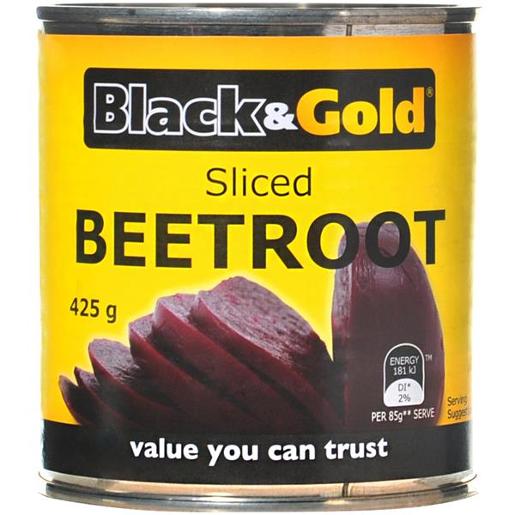 BLACK & GOLD SLICED BEETROOT 425GM Pack Size: 24