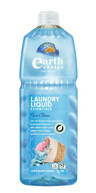EARTH CHOICE LAUNDRY LIQUID 1L-PACK OF 9