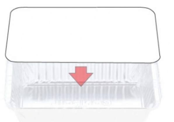 WHITE LIDS TO SUIT 7119 & 7219 FOIL CONTAINERS-500S